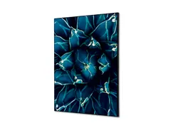 Wanddecoratie Textiel Set A2 Cactus Blauw