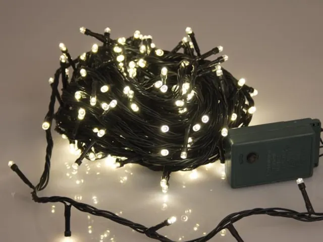 Sparkle Light LED - 16m - 240 Warm Witte Lampen - Groene Draad - Modu