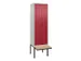 locker voor scheiding van kleding,HxBxD 2120x600x815mm,2vak