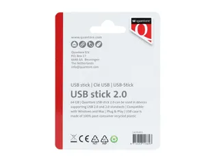 Quantore USB-stick 2.0 64GB Zwart - 3