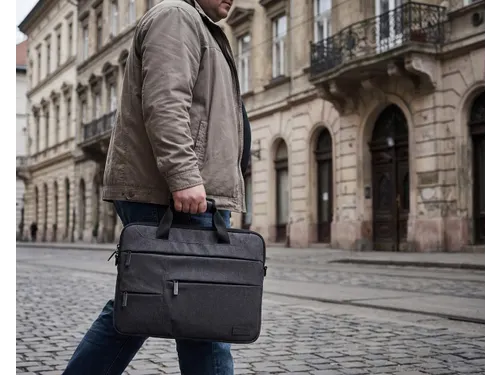 laptoptas Budapest 3 l 14 inch grijs