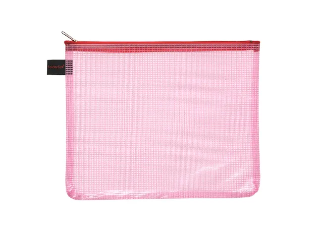 Ritszak Foldersys A5 PVC transp rood