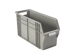 magazijnbak,HxLxB 250x490x185mm,12,1l,PP,grijs