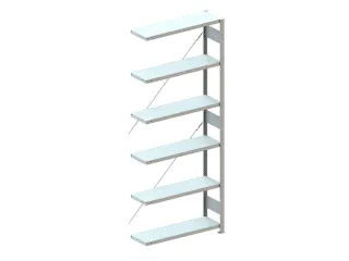 Inhaakstelling Aanbouwveld 2500x1006x336mm 6legborden Vaklast 100kg - 1