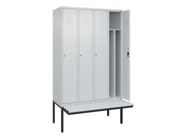 locker voor scheiding van kleding,HxBxD 2120x1200x815mm,4vak