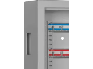 sleutelkast,80haak,HxBxD 430x460x130mm,romp RAL7035,front RAL7035 - 5