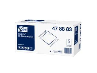 Tork 47883 LinStyle Dinnerservet XL wit - 2