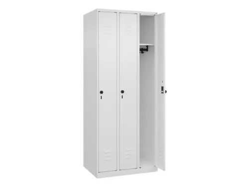 locker,HxBxD 1850x750x500mm,3vak,vak B 250mm,draaigrendel