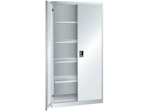 universele kast,HxBxD 1950x1000x580mm,4xStalen bodem,key lock,sokkel