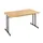 Klaptafel Vrijstaand 140x70 Cm Onderstel Zwart Blad Beuken