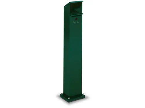 Asbakstaander Vierkant Groen Staalplaat 2 liter 1150x180x150mm