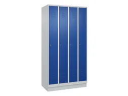 locker,HxBxD 1950x1000x500mm,4vak,vak B 250mm,cil.-slot,sokkel