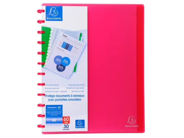 Showalbum PP ring 30 tas A4 rood