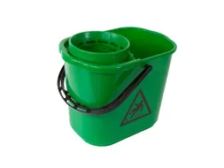 Mopemmer spaans Cleaninq met korf 12 Liter groen