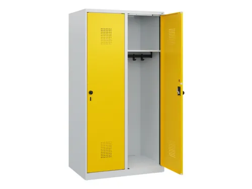 schoollocker,HxBxD 1530x800x500mm,2vak,vak B 400mm,draaigrendel