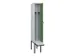 armoire vestiaire noir et blanc,HxlxP 2120x300x815mm,1compart.