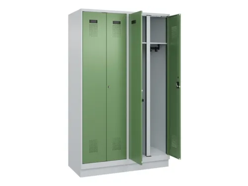 locker voor scheiding van kleding,HxBxD 1950x1200x500mm,4vak