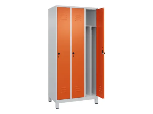 locker voor scheiding van kleding,HxBxD 1950x900x500mm,3vak