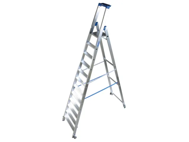 Verrijdbare Boktrap Aluminium L 3 71M 12Treden