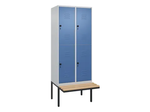 Dubbeldekse dekenkist,HxBxD 2120x800x815mm,2x2vak.,vak B 400mm