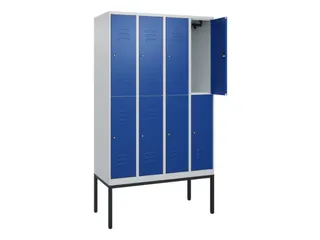 dubbeldekse locker,HxBxD 2120x1200x500mm,4x2vak.,vak B 300mm,cil.-slot - 2