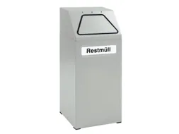 Afvalverzamelaar Vuurremmend 65 Liter 970X405X380Mm Binnenbak Grijs