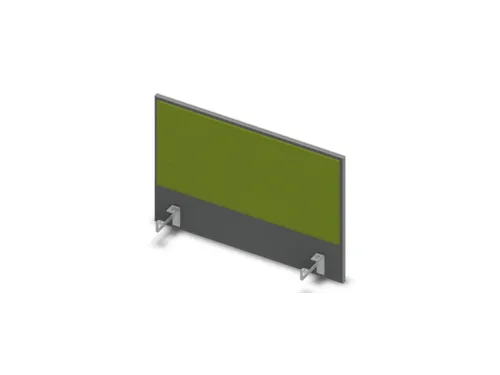 opzetpaneel bureau aanbouw zijkant MS-donkergrijs BN7048-groen 800mm