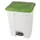 pedaalemmer,1x70l,HxBxD 673x495x412mm,romp PP wit,deksel PP groen