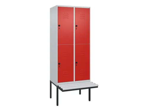 Dubbeldekse dekenkist,HxBxD 2120x800x815mm,2x2vak.,vak B 400mm
