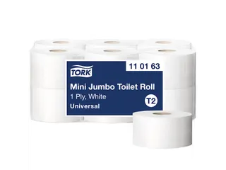 Toiletpapier Tork 1-laags Wit Advanced 110163 T2 Jumbo - 1