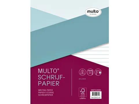 Interieur Multo A5 17-Gaats Lijn 80gr 50vel