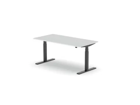 Elektrisch ihv bureau,HxBxD 650-1310x1600x800mm,blad wit