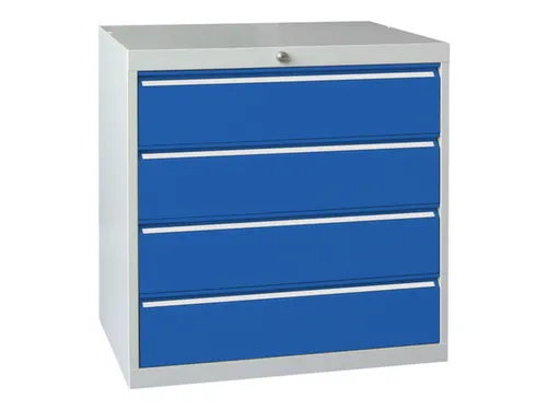 ladekast 800x715x600mm 4laden cilinderslot RAL7035 front RAL5010