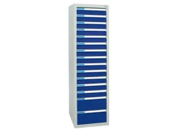ladekast HxBxD 1800x500x500mm 15laden vergrendeling RAL7035 RAL5010