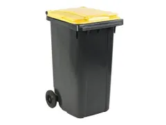 Mini-container 240 Liter Grijs Geel