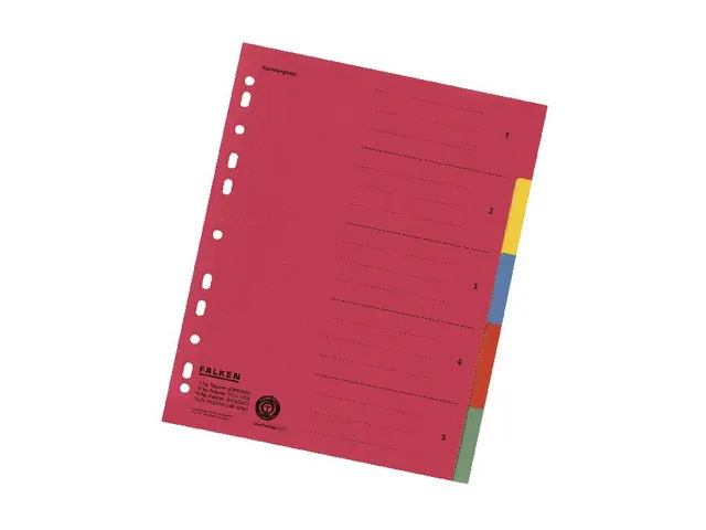 Tabblad recycled karton A4+ 5tabs