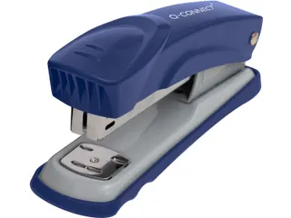 Q-connect Nietmachine Metaal Half Strip 25vel Blauw - 1