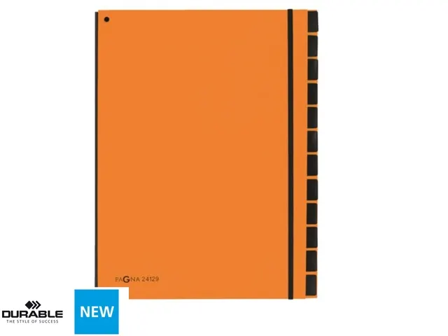 Sorteermap Pagna Trend 12 vaks A4 Pp Oranje