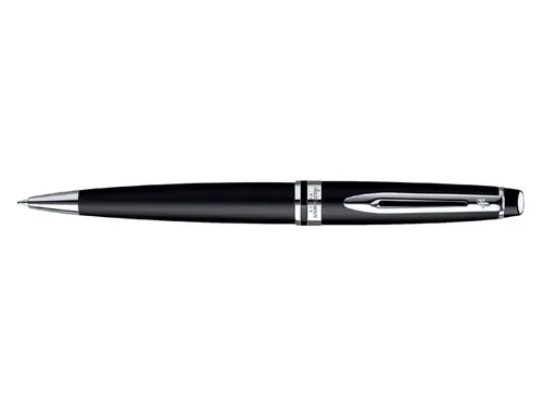 Balpen Waterman Expert Matt Black CT Medium Blauwe inkt
