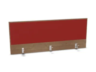 opzetpaneel,v. bureau,aanbouw achter,B 1400mm,NT-cherry,BN4011-rood - 1