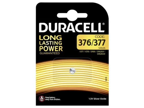 Batterij Duracell knoopcel 377 zilver oxide Ø6,8mm 1.5V-18mA