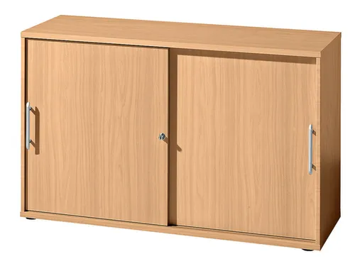 schuifdeurkast,HxBxD 1000x1200x400mm,2xhouten vloer,3ordnerhoogte