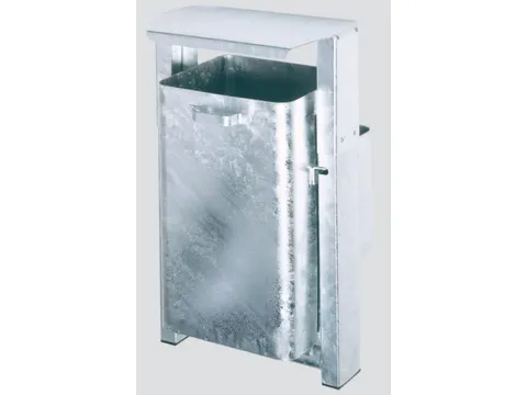 Afvalverzamelaar Wand-/Buisbevestiging Staal Overkapping Verzinkt