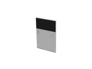 baliepaneel v. bureau aanbouw rechts MP-lichtgrijs BN8033-zwart 800mm - 1