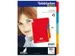 Intercalaire Kangaro PE405 A4 4 perforations 5 onglets carton assorti