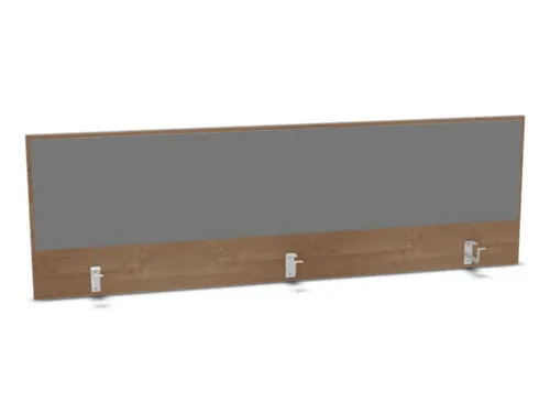opzetpaneel,v. bureau,aanbouw achter,B 1800mm,NT-cherry,BN8078-grijs
