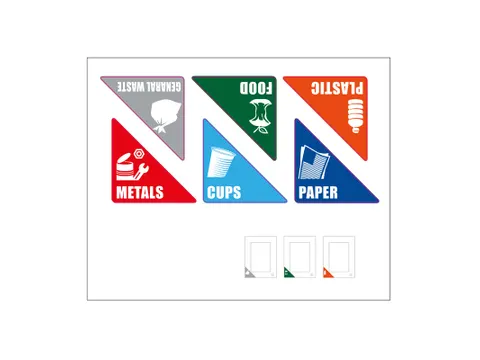 Recycling Stickers RecycloFlex - Engels