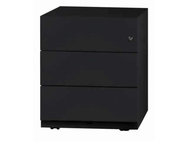 Mobiel Ladenblok 495x420x565mm 3laden Cilinderslot Zwart