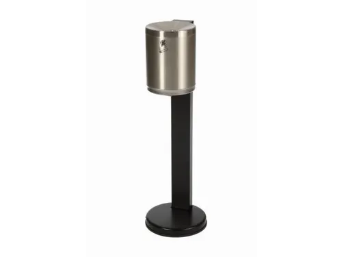 Staande asbak van RVS,H 825mm,RVS