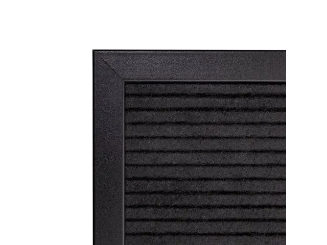 Letterbord Zwart 30x30cm met Zwarte Lijst